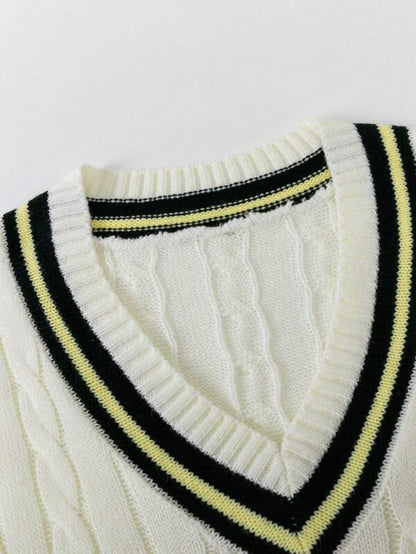 Old Money White V Neck Singlet Vest Men