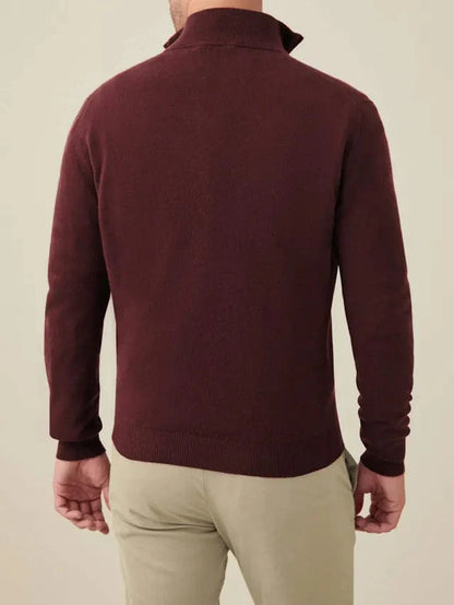 Anthony - Classic Half-Zip Knit Winter Jumper