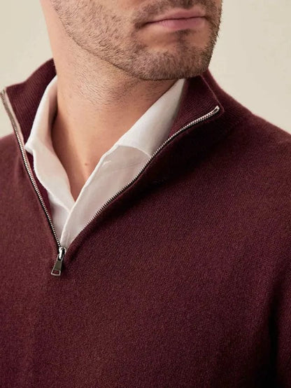 Anthony - Classic Half-Zip Knit Winter Jumper