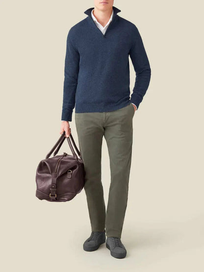 Anthony - Classic Half-Zip Knit Winter Jumper