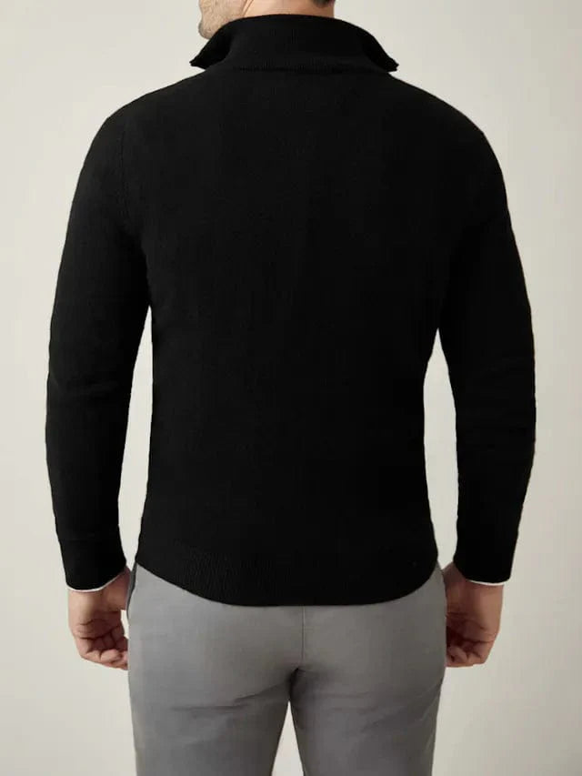 Anthony - Classic Half-Zip Knit Winter Jumper