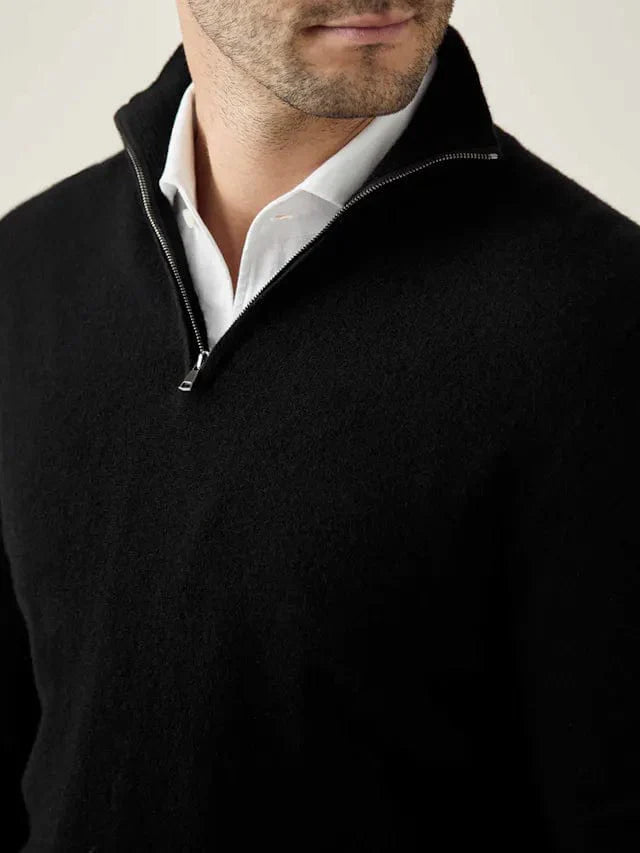 Anthony - Classic Half-Zip Knit Winter Jumper