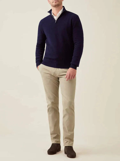 Anthony - Classic Half-Zip Knit Winter Jumper