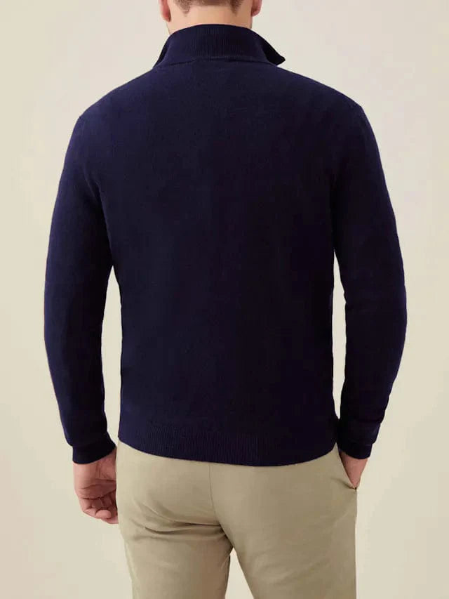 Anthony - Classic Half-Zip Knit Winter Jumper