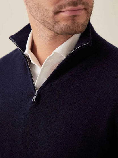 Anthony - Classic Half-Zip Knit Winter Jumper