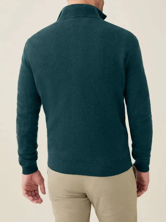 Anthony - Classic Half-Zip Knit Winter Jumper