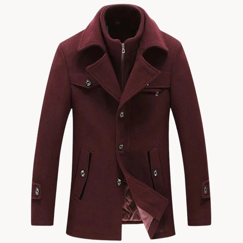 Classic Winter Tailored Coat for Men