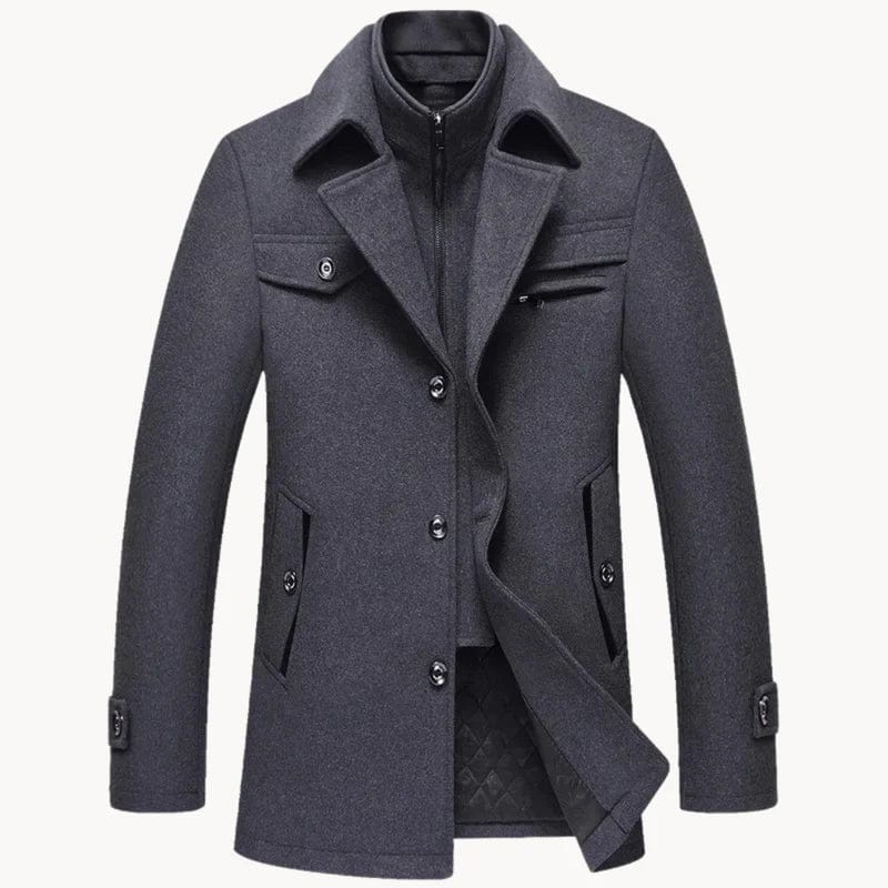 Classic Winter Tailored Coat for Men