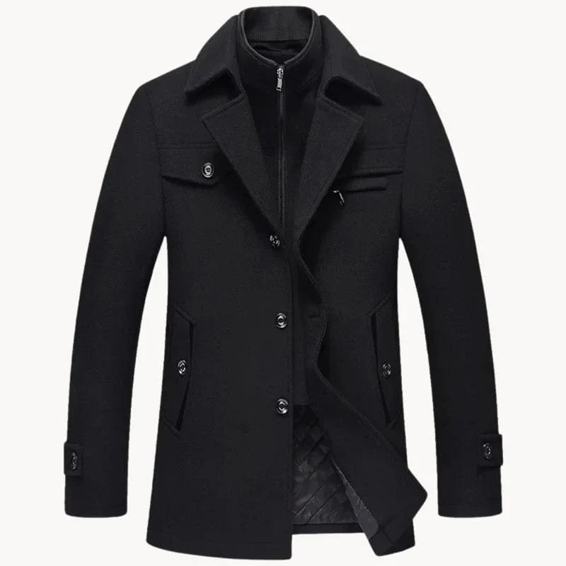Classic Winter Tailored Coat for Men