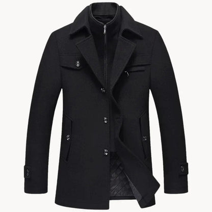 Classic Winter Tailored Coat for Men