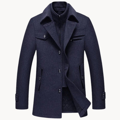 Classic Winter Tailored Coat for Men