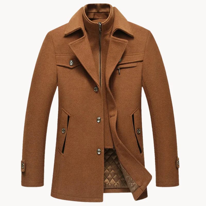 Classic Winter Tailored Coat for Men