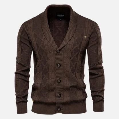 Men’s Smart Casual Cable Knit Cardigan