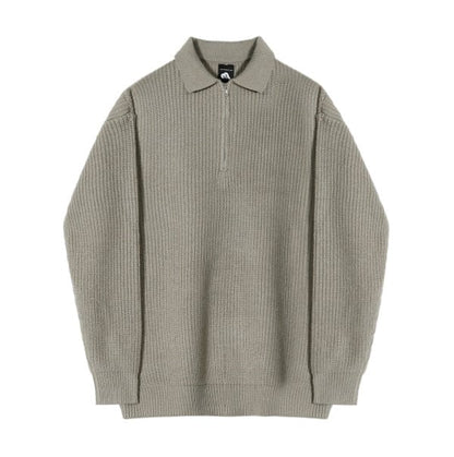 Alfredo - Old Money Quarter Zip Knit Jumper
