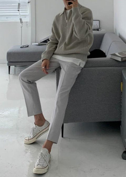 Alfredo - Old Money Quarter Zip Knit Jumper