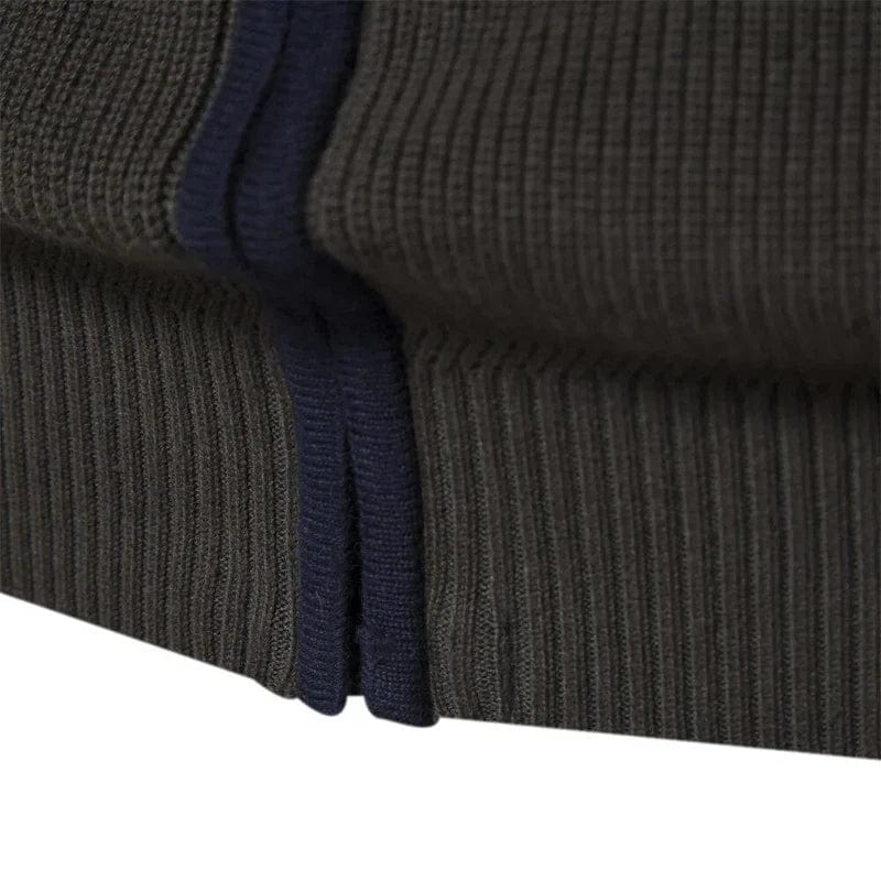 Men’s Casual Knitted Full Zip Jumper