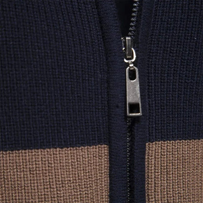 Men’s Casual Knitted Full Zip Jumper