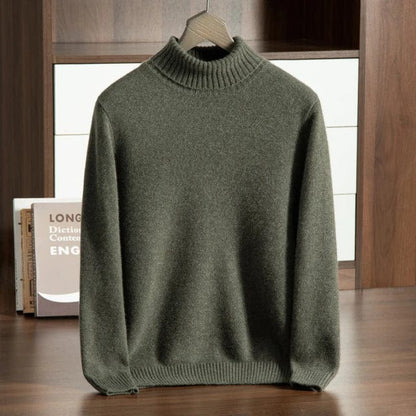 Tim - Old Money Roll Neck Jumper