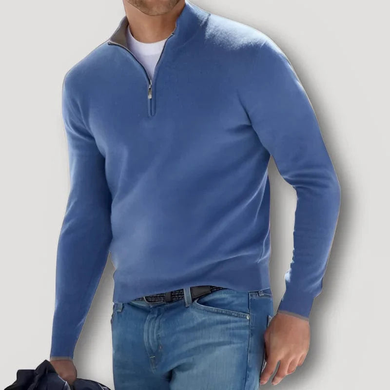Rodney - Autumn Quarter Zip Sweater Men