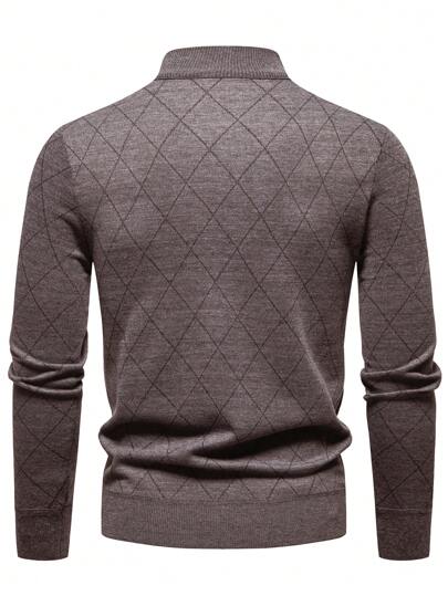Lightweight Half-zip Knitted Jumper Men