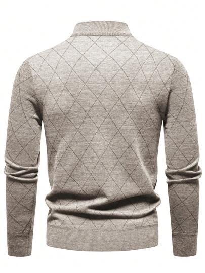 Lightweight Half-zip Knitted Jumper Men