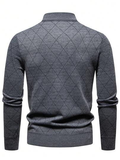 Lightweight Half-zip Knitted Jumper Men