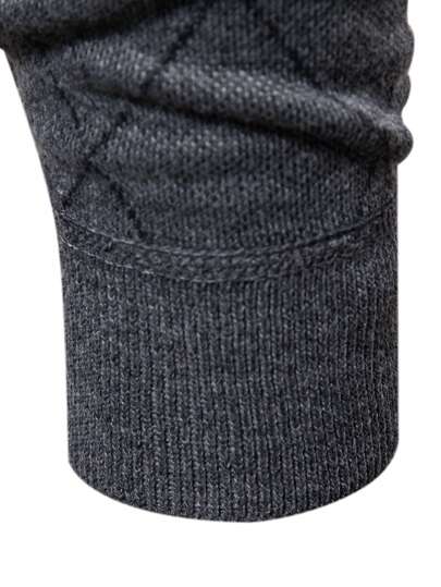 Lightweight Half-zip Knitted Jumper Men