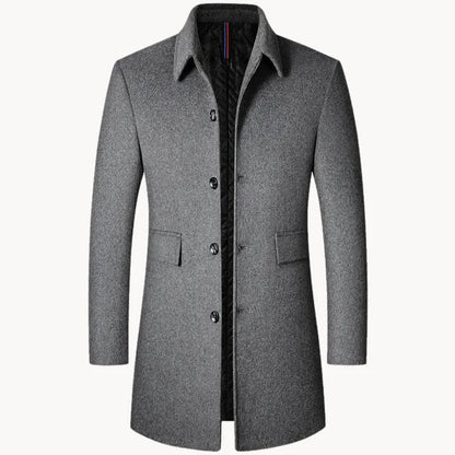 Old Money Tailored Winter Overcoat