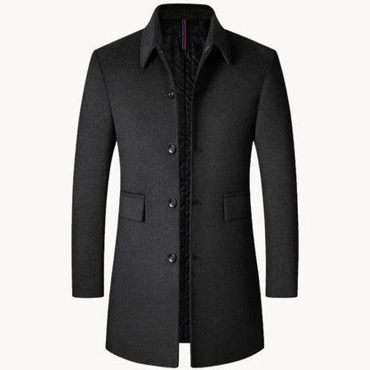 Old Money Tailored Winter Overcoat