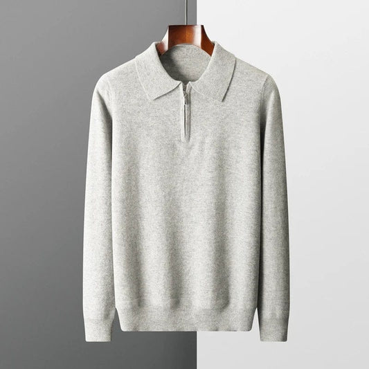 Classic Knitted Long Sleeve with Zip Men