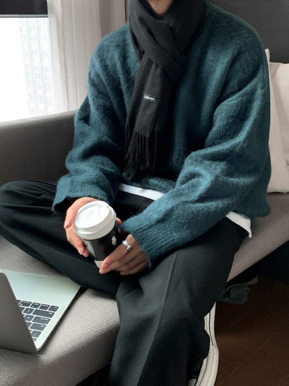 Casual Korean Oversized Knitwear Cardigan