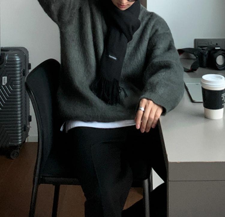 Casual Korean Oversized Knitwear Cardigan