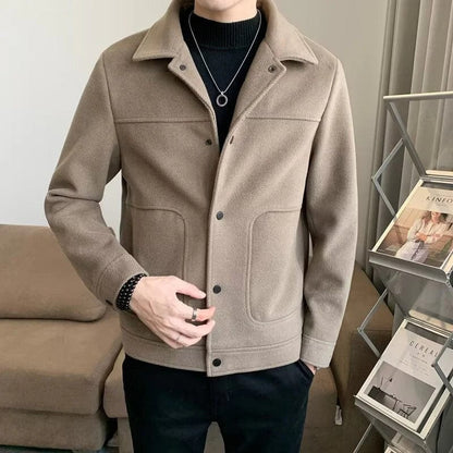 Malcolm - Casual Buttoned Wool Mens Jacket