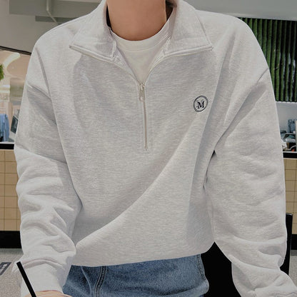 Modern Half-Zip Jumper for Men