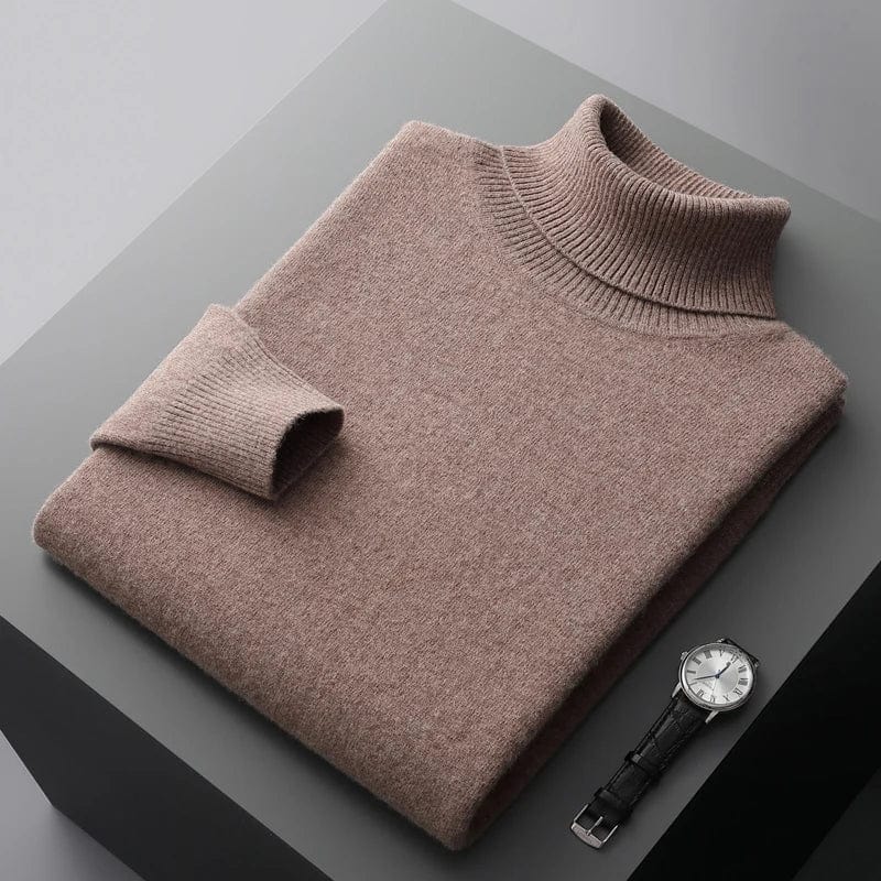 Merino - Classy Knitted Roll Neck Jumper Men
