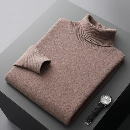 Merino - Classy Knitted Roll Neck Jumper Men