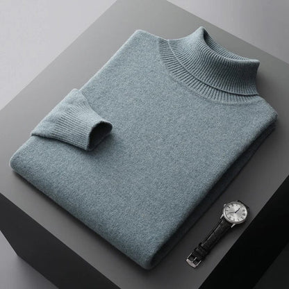 Merino - Classy Knitted Roll Neck Jumper Men