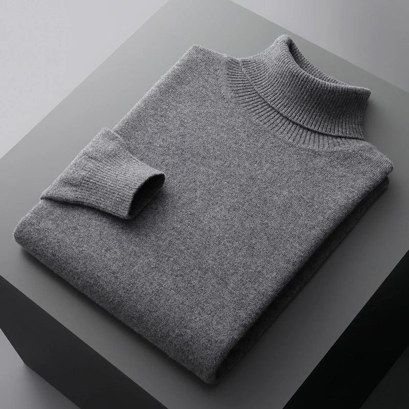 Merino - Classy Knitted Roll Neck Jumper Men