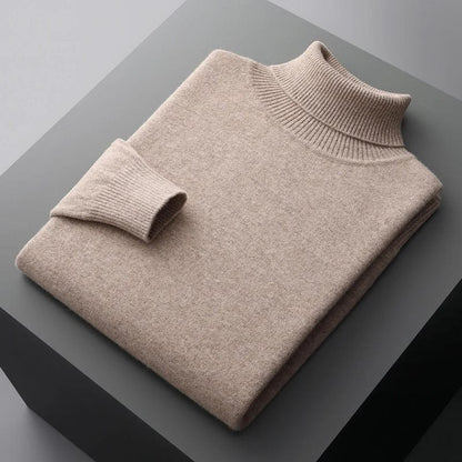 Merino - Classy Knitted Roll Neck Jumper Men