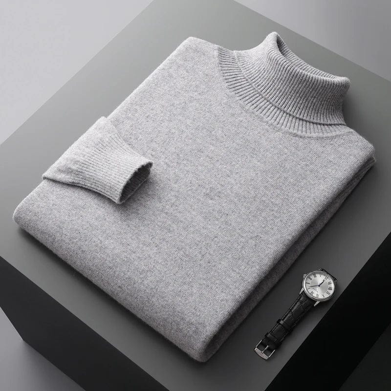 Merino - Classy Knitted Roll Neck Jumper Men