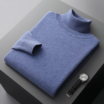 Merino - Classy Knitted Roll Neck Jumper Men