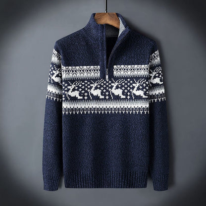Clinton - Quarter Zip Christmas Jumper Men