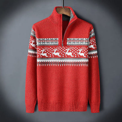 Clinton - Quarter Zip Christmas Jumper Men
