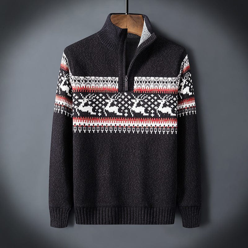 Clinton - Quarter Zip Christmas Jumper Men