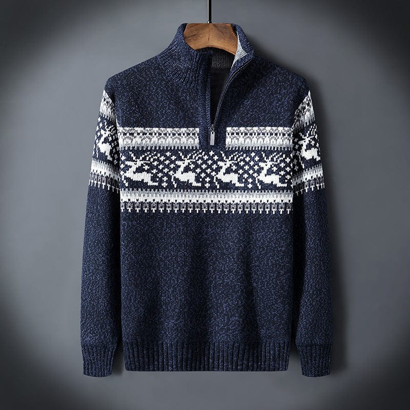 Clinton - Quarter Zip Christmas Jumper Men