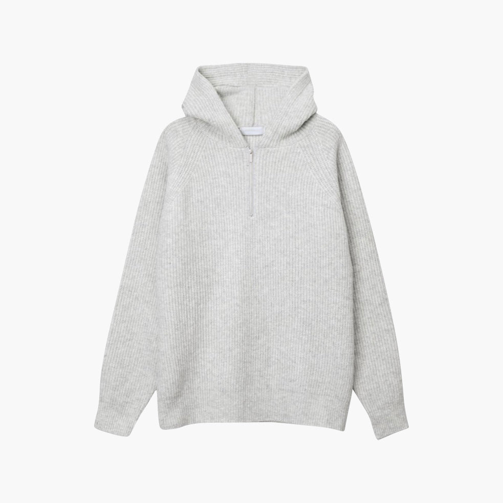 Nathaniel - Autumn Knitted Quarter Zip Hoodie
