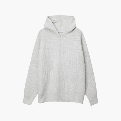 Nathaniel - Autumn Knitted Quarter Zip Hoodie