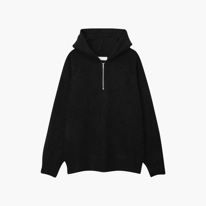 Nathaniel - Autumn Knitted Quarter Zip Hoodie