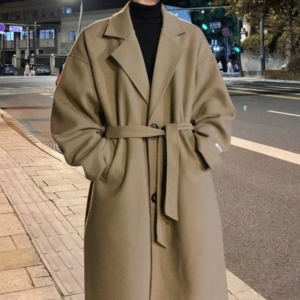 Old Money Tailored Belted Long Coat