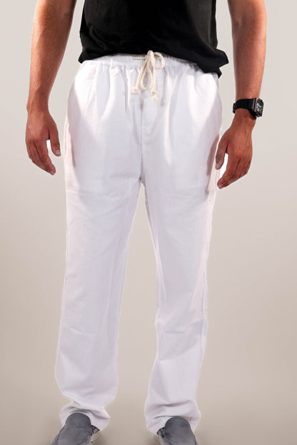 Arjun - Classic Cotton-Linen Trousers Mens